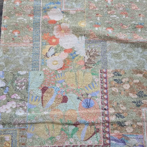 Floral Patterned Runner Rug - Picture 2 of 2